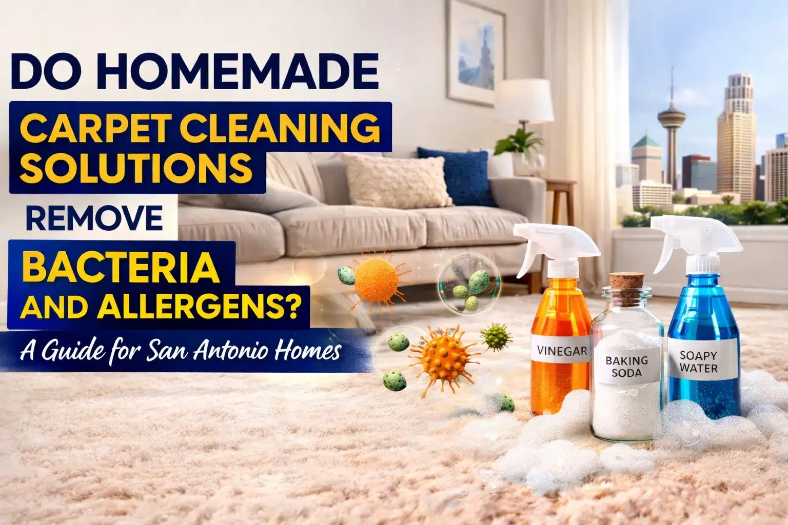 Do Homemade Carpet Cleaning Solutions Remove Bacteria and Allergens - Sa carpet cleaning