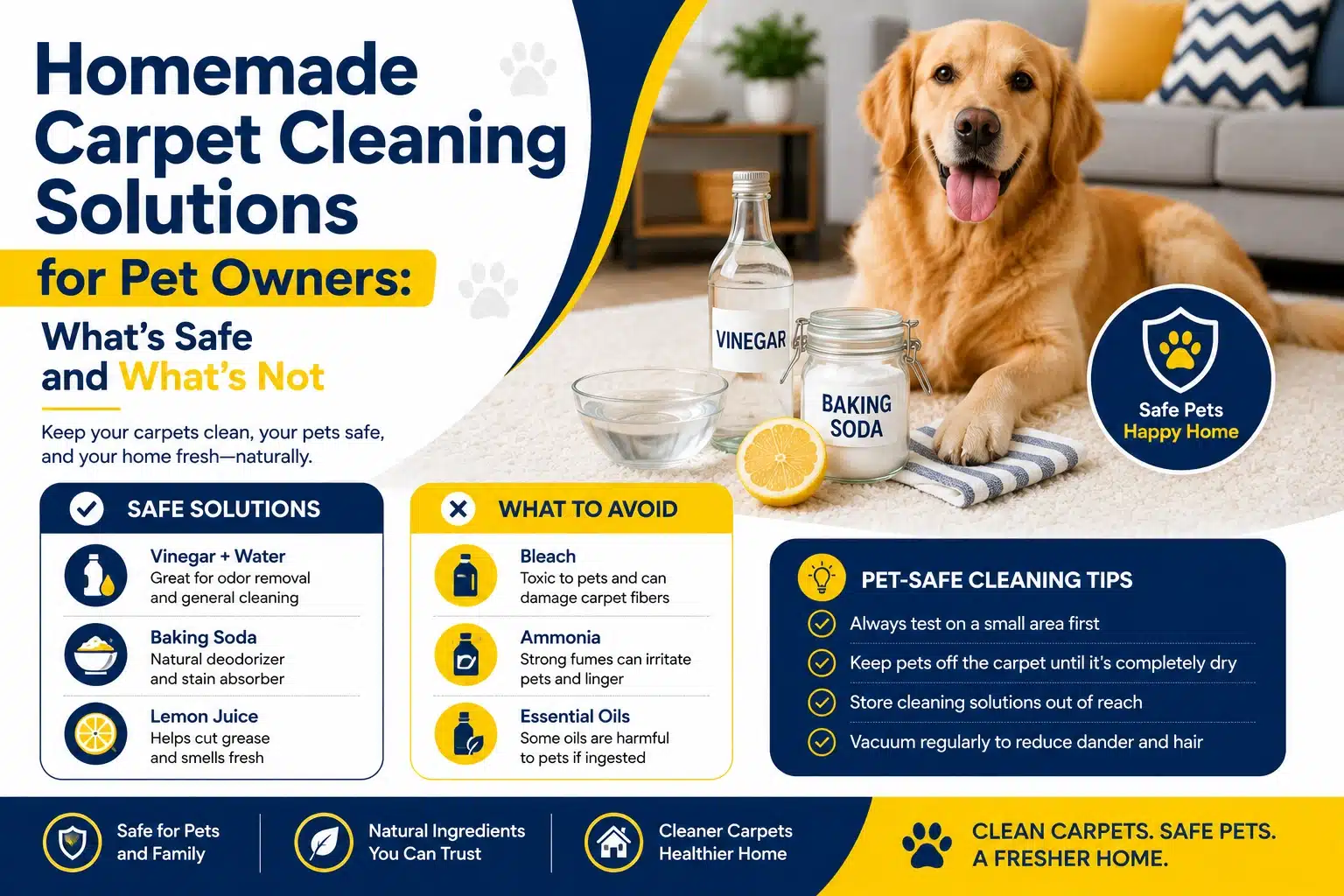 Homemade Carpet Cleaning Solutions for Pet Owners